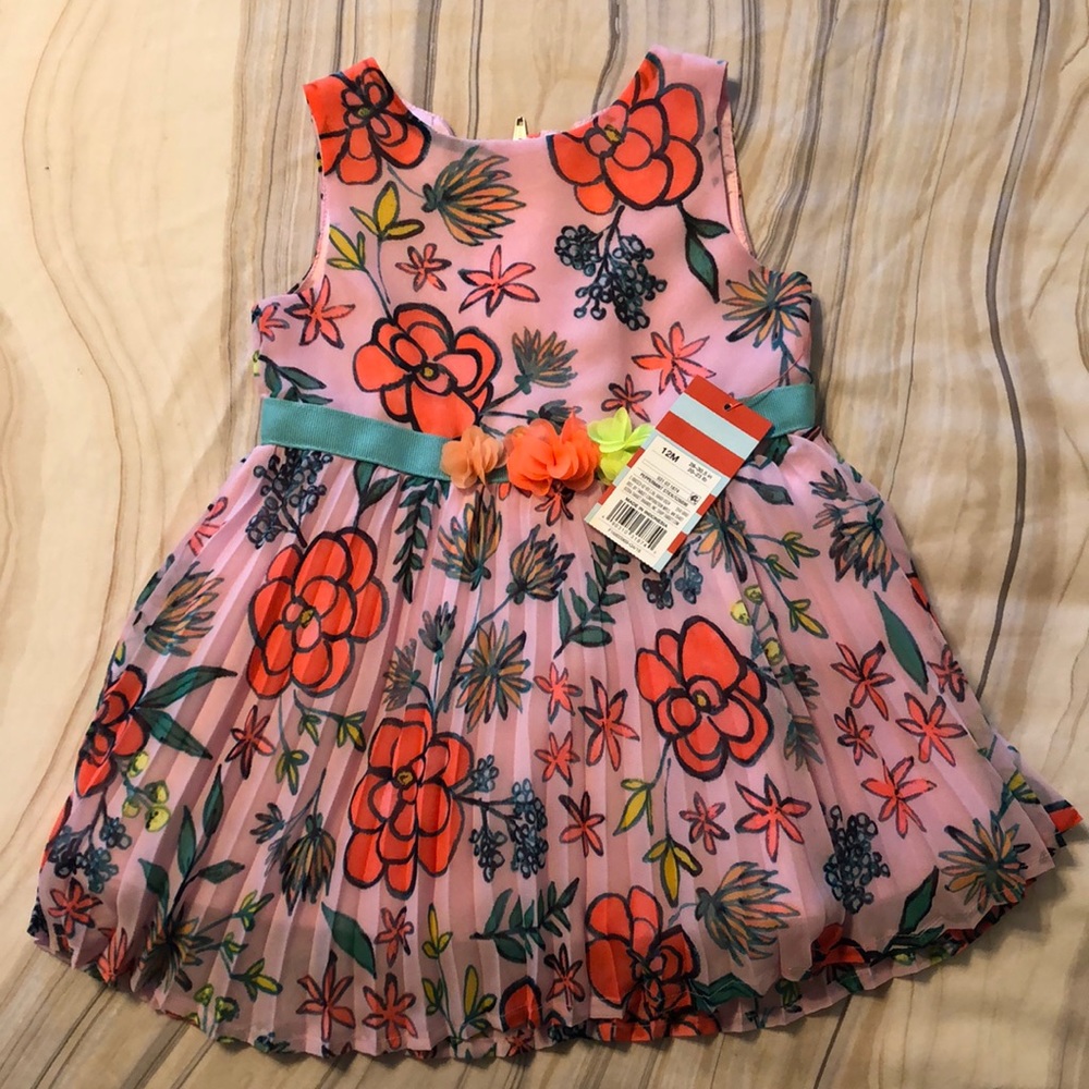 Cat & Jack Floral Dress, 12 months NWT